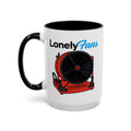 LonelyFans Firefighter — 15 oz firefighter dark humor coffee mug, white ceramic with black interior