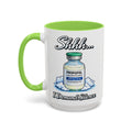 Propofol Shhh I Demand Silence Nurse Mug — light green interior and handle, 15 oz ceramic