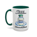 Propofol Shhh I Demand Silence Nurse Mug — dark green interior and handle, 15 oz ceramic