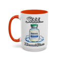Propofol Shhh I Demand Silence Nurse Mug — orange interior and handle, 15 oz ceramic