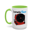 LonelyFans Firefighter — light green interior and handle, 15 oz ceramic