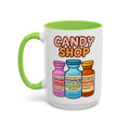 EMS Candy Shop Paramedic Mug — light green interior and handle, 15 oz ceramic