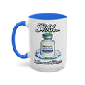 Propofol Shhh I Demand Silence Nurse Mug — blue interior and handle, 15 oz ceramic